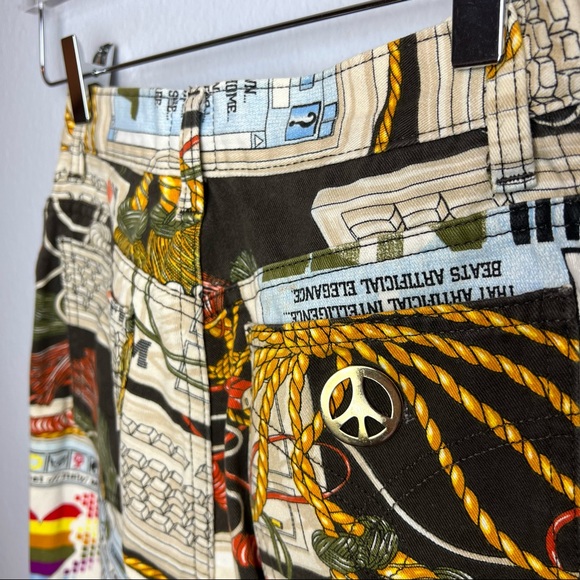 MOSCHINO Vintage 1995 “MoschiNET” Apple Computer High Waist Skinny Jeans size 28 - Picture 9 of 15